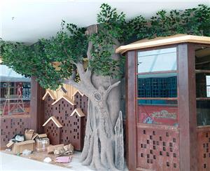 商場假山仿真樹